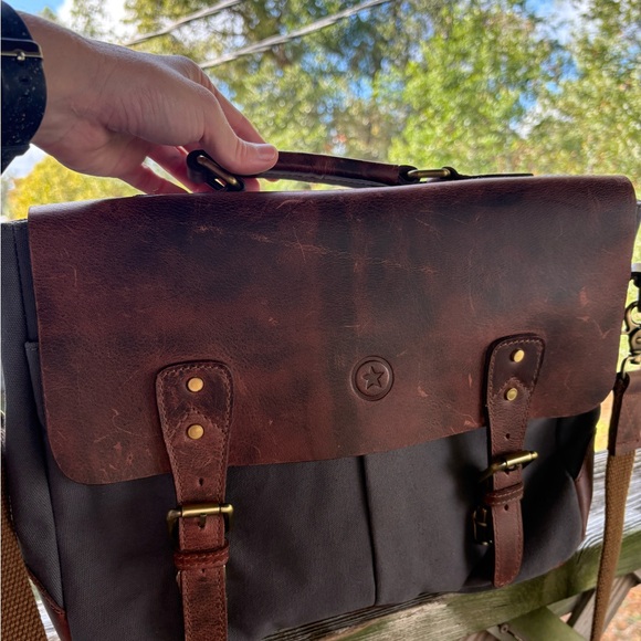 Aaron Leather messenger bag - Picture 2 of 16